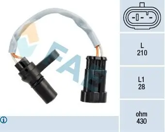 Drehzahlsensor, Automatikgetriebe Ausgang FAE 79211 Bild Drehzahlsensor, Automatikgetriebe Ausgang FAE 79211