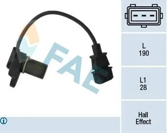 Sensor, Nockenwellenposition FAE 79236 Bild Sensor, Nockenwellenposition FAE 79236