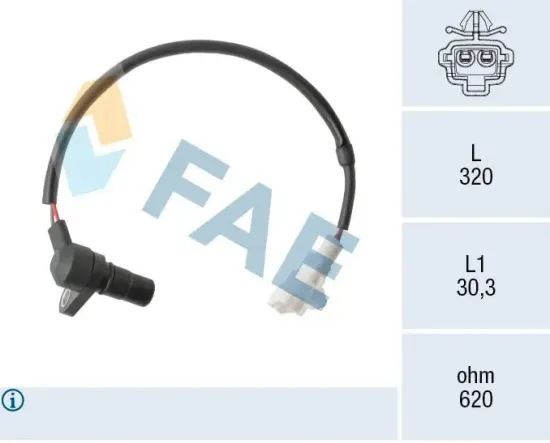 Sensor, Geschwindigkeit/Drehzahl FAE 79526 Bild Sensor, Geschwindigkeit/Drehzahl FAE 79526