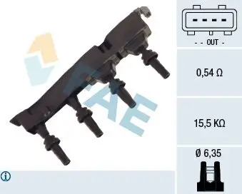 Zündspule FAE 80235 Bild Zündspule FAE 80235