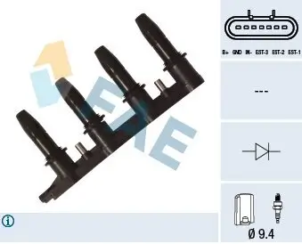 Zündspule FAE 80321 Bild Zündspule FAE 80321