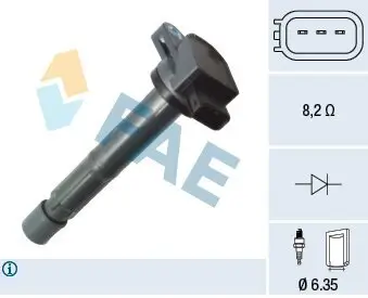 Zündspule FAE 80378 Bild Zündspule FAE 80378