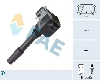 Zündspule FAE 80384 Bild Zündspule FAE 80384