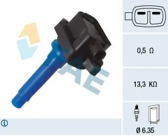 Zündspule FAE 80420 Bild Zündspule FAE 80420