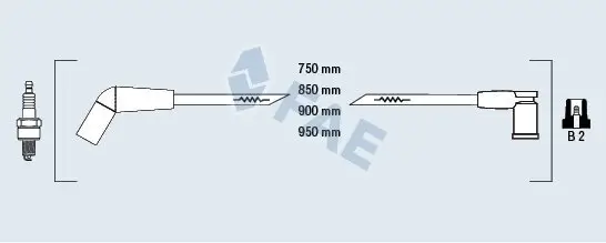 Zündleitungssatz FAE 85114 Bild Zündleitungssatz FAE 85114