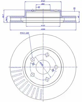 Bremsscheibe Vorderachse CAR 142.985 Bild Bremsscheibe Vorderachse CAR 142.985