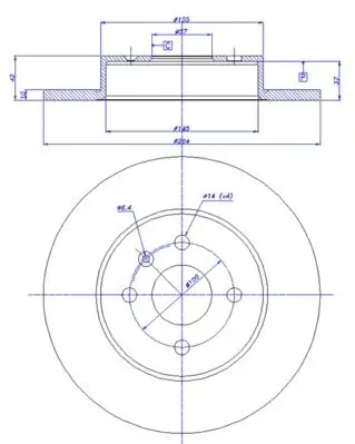 Bremsscheibe Hinterachse CAR 142.036 Bild Bremsscheibe Hinterachse CAR 142.036
