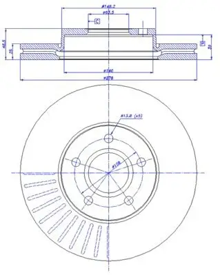 Bremsscheibe Vorderachse CAR 142.1143 Bild Bremsscheibe Vorderachse CAR 142.1143