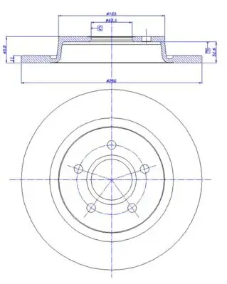 Bremsscheibe Hinterachse CAR 142.1145 Bild Bremsscheibe Hinterachse CAR 142.1145