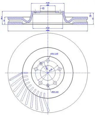 Bremsscheibe Vorderachse CAR 142.1043 Bild Bremsscheibe Vorderachse CAR 142.1043