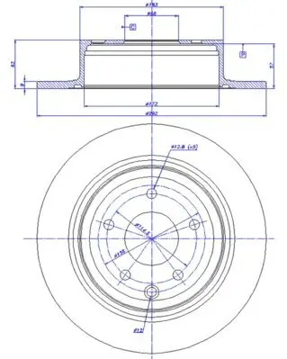 Bremsscheibe Hinterachse CAR 142.1321 Bild Bremsscheibe Hinterachse CAR 142.1321