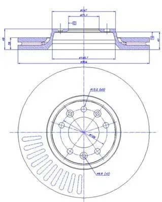 Bremsscheibe Vorderachse CAR 142.1425 Bild Bremsscheibe Vorderachse CAR 142.1425
