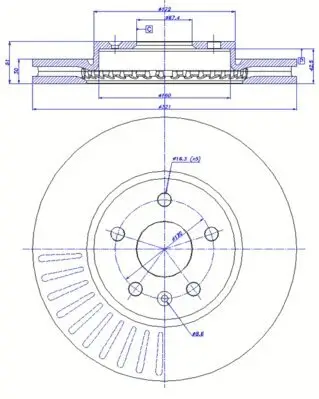 Bremsscheibe Vorderachse CAR 142.1511 Bild Bremsscheibe Vorderachse CAR 142.1511