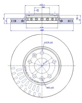 Bremsscheibe Vorderachse CAR 142.1492 Bild Bremsscheibe Vorderachse CAR 142.1492