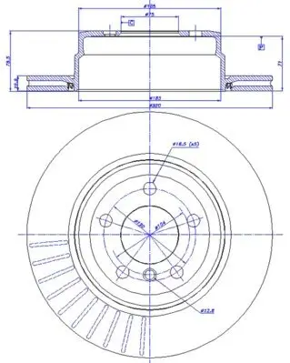 Bremsscheibe Hinterachse CAR 142.1465 Bild Bremsscheibe Hinterachse CAR 142.1465
