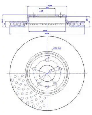 Bremsscheibe Vorderachse CAR 142.1507 Bild Bremsscheibe Vorderachse CAR 142.1507
