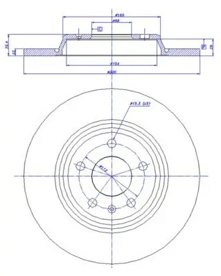 Bremsscheibe Hinterachse CAR 142.1311 Bild Bremsscheibe Hinterachse CAR 142.1311