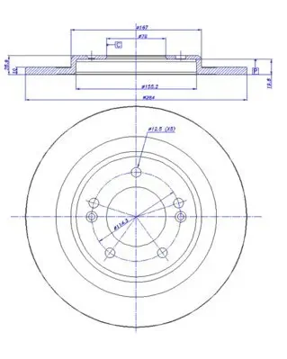 Bremsscheibe Hinterachse CAR 142.1775 Bild Bremsscheibe Hinterachse CAR 142.1775