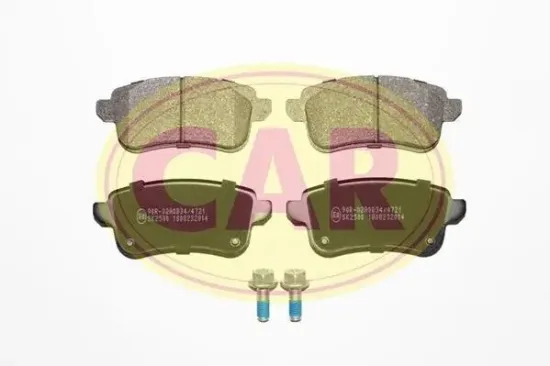 Bremsbelagsatz, Scheibenbremse Hinterachse CAR PNT4102 Bild Bremsbelagsatz, Scheibenbremse Hinterachse CAR PNT4102