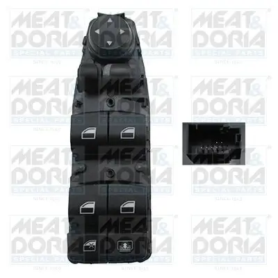 Schalter, Fensterheber vorne links MEAT & DORIA 26005