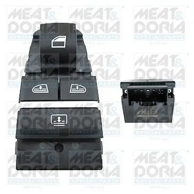 Schalter, Fensterheber hinten links MEAT & DORIA 26015