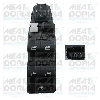 Schalter, Fensterheber vorne links MEAT & DORIA 26018