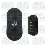 Schalter, Fensterheber 12 V vorne links MEAT & DORIA 26023