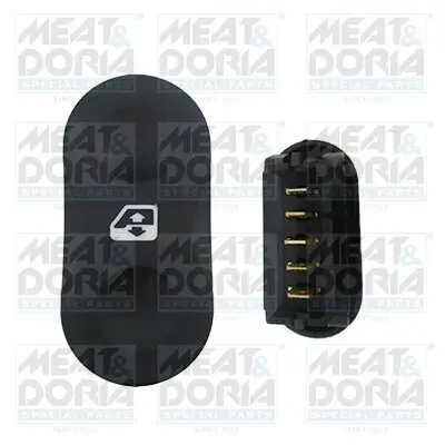Schalter, Fensterheber 12 V vorne links MEAT & DORIA 26023 Bild Schalter, Fensterheber 12 V vorne links MEAT & DORIA 26023