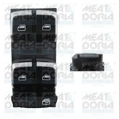 Schalter, Fensterheber vorne links MEAT & DORIA 26142
