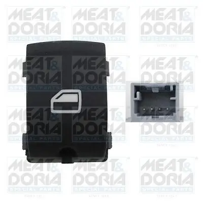 Schalter, Fensterheber hinten links MEAT & DORIA 26151