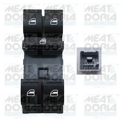 Schalter, Fensterheber vorne links MEAT & DORIA 26152 Bild Schalter, Fensterheber vorne links MEAT & DORIA 26152