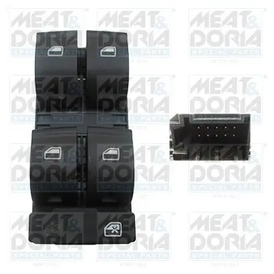 Schalter, Fensterheber vorne links MEAT & DORIA 26155 Bild Schalter, Fensterheber vorne links MEAT & DORIA 26155