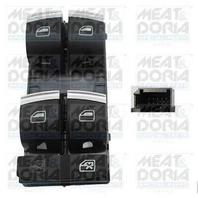 Schalter, Fensterheber vorne links MEAT & DORIA 26159 Bild Schalter, Fensterheber vorne links MEAT & DORIA 26159