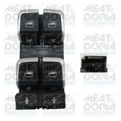 Schalter, Fensterheber vorne links MEAT & DORIA 26161