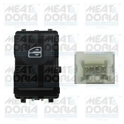 Schalter, Fensterheber 12 V vorne rechts MEAT & DORIA 26173
