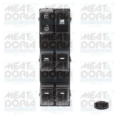 Schalter, Fensterheber vorne links MEAT & DORIA 26200