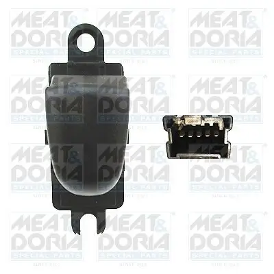 Schalter, Fensterheber hinten links MEAT & DORIA 26208