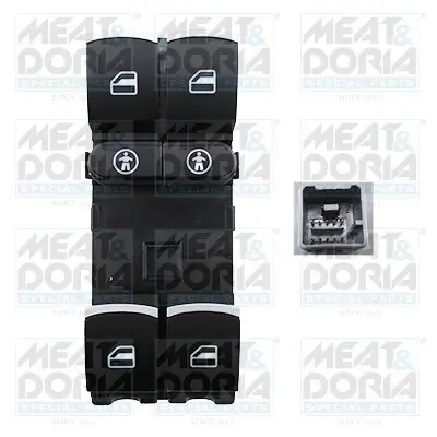 Schalter, Fensterheber vorne links MEAT & DORIA 26327 Bild Schalter, Fensterheber vorne links MEAT & DORIA 26327