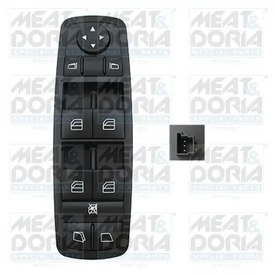 Schalter, Fensterheber vorne links MEAT & DORIA 26350 Bild Schalter, Fensterheber vorne links MEAT & DORIA 26350