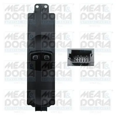 Schalter, Fensterheber 12 V vorne links MEAT & DORIA 26363