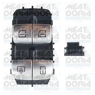 Schalter, Fensterheber hinten rechts MEAT & DORIA 26367