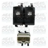 Schalter, Fensterheber 12 V vorne links MEAT & DORIA 26453