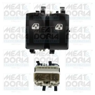Schalter, Fensterheber 12 V vorne links MEAT & DORIA 26453 Bild Schalter, Fensterheber 12 V vorne links MEAT & DORIA 26453