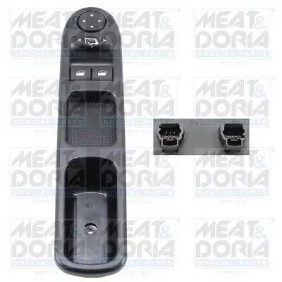 Schalter, Fensterheber 12 V vorne links MEAT & DORIA 26457 Bild Schalter, Fensterheber 12 V vorne links MEAT & DORIA 26457