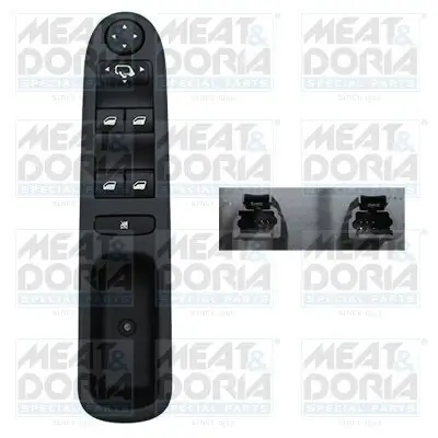 Schalter, Fensterheber 12 V vorne links MEAT & DORIA 26469 Bild Schalter, Fensterheber 12 V vorne links MEAT & DORIA 26469