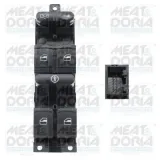 Schalter, Fensterheber 12 V vorne links MEAT & DORIA 26480