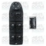 Schalter, Fensterheber 12 V vorne links MEAT & DORIA 26494
