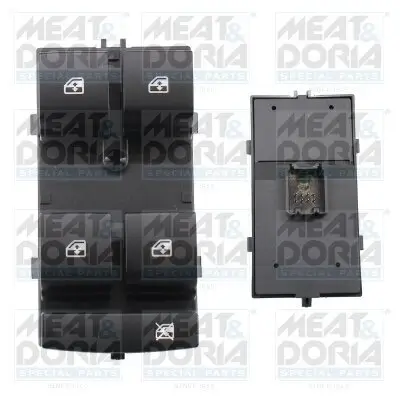 Schalter, Fensterheber 12 V vorne links MEAT & DORIA 26500 Bild Schalter, Fensterheber 12 V vorne links MEAT & DORIA 26500