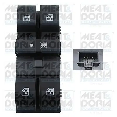 Schalter, Fensterheber vorne links MEAT & DORIA 26535 Bild Schalter, Fensterheber vorne links MEAT & DORIA 26535