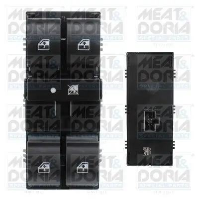 Schalter, Fensterheber vorne links MEAT & DORIA 26555